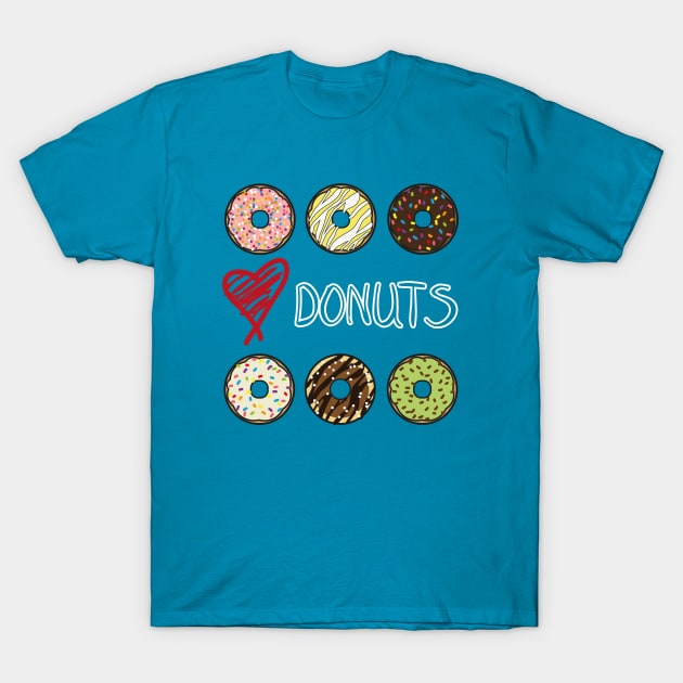 Love Donuts T-Shirt by Patrizia92